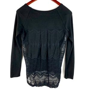 Brixon Ivy Long Sleeve Crocheted Blouse S